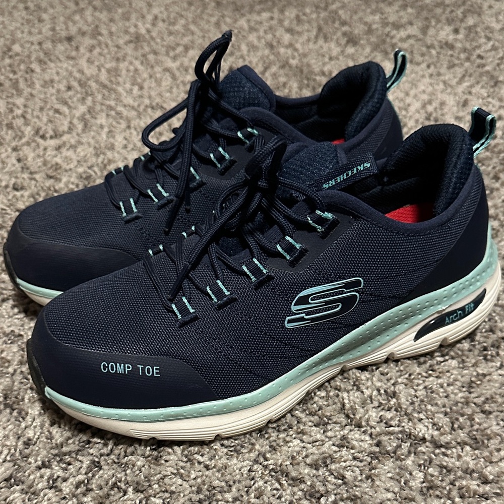 Skechers Women's Navy Blue Composite Toe Work Shoes